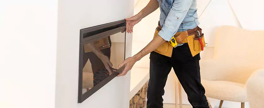 Metal Fireplace Installation in Kingsville, Texas
