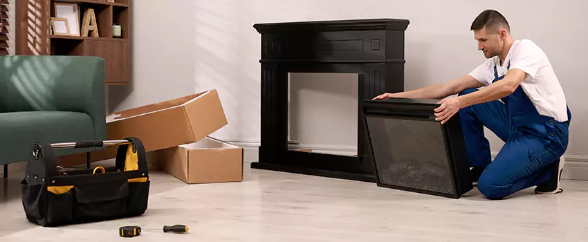 Old Rusted Metal Fireplace Repair And Replacement in Kingsville, TX