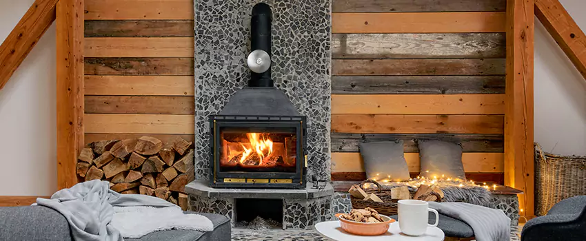 Thelin Hearth Products Direct Vent Gas Stove Fireplace Inspection in Kingsville, Texas